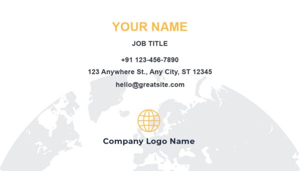 tour operator business card
