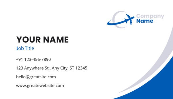 travel agent business cards