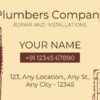 sample cards for plumber