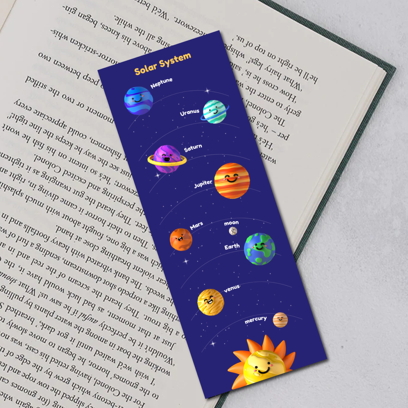 Solar System Bookmark Design Solar System - Set of 12 Bookmarks - WhatsYourPrint Online Printing