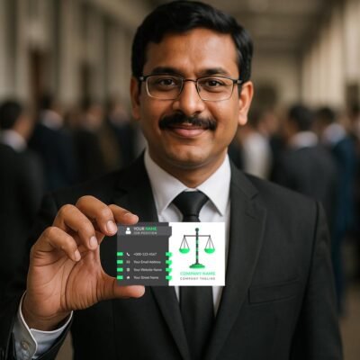 Professional Advocate Visiting Card Designs for Lawyers