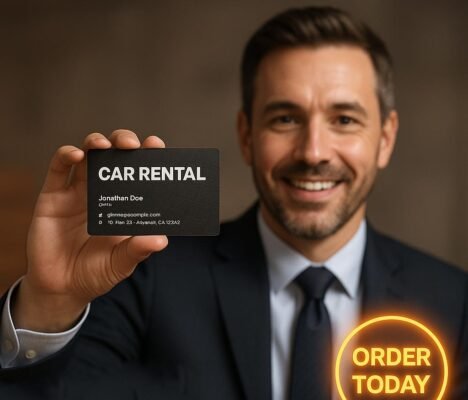 Professional Visiting Card for Car Rental Business