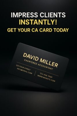 Custom Visiting Card for Chartered Accountant