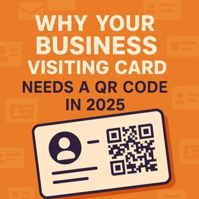 QR Code on Business Visiting Card for Easy Networking