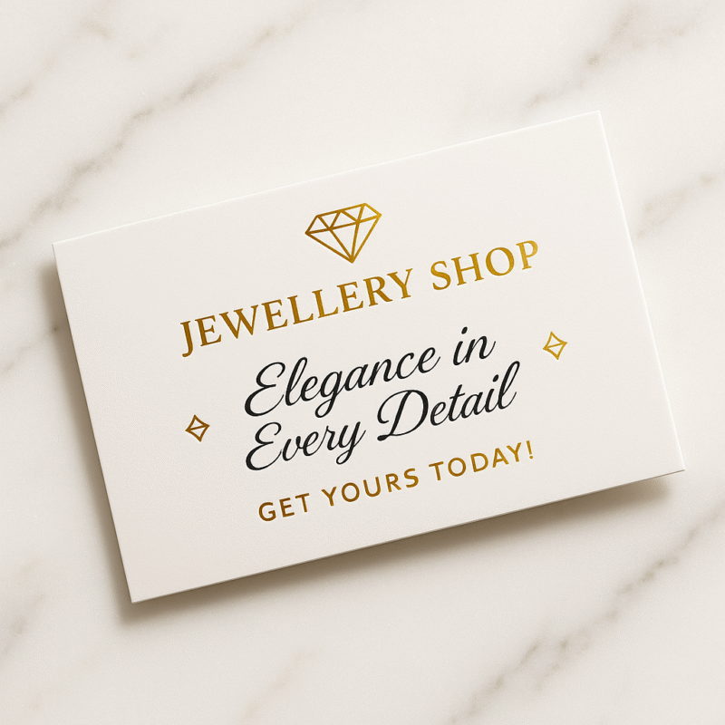 Premium Visiting Card Design for Jewellery Shops – WhatsYourPrint