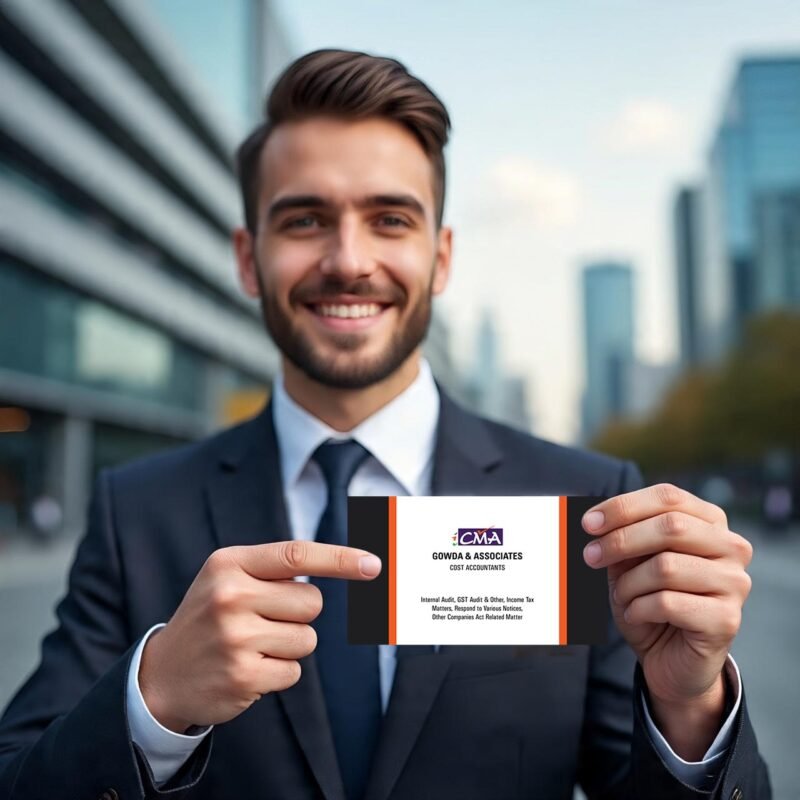 Modern Bold Typography CMA Business Card Design