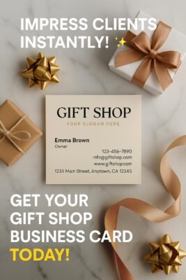 Creative Business Card Designs for Gift Shops – Boost Your Brand