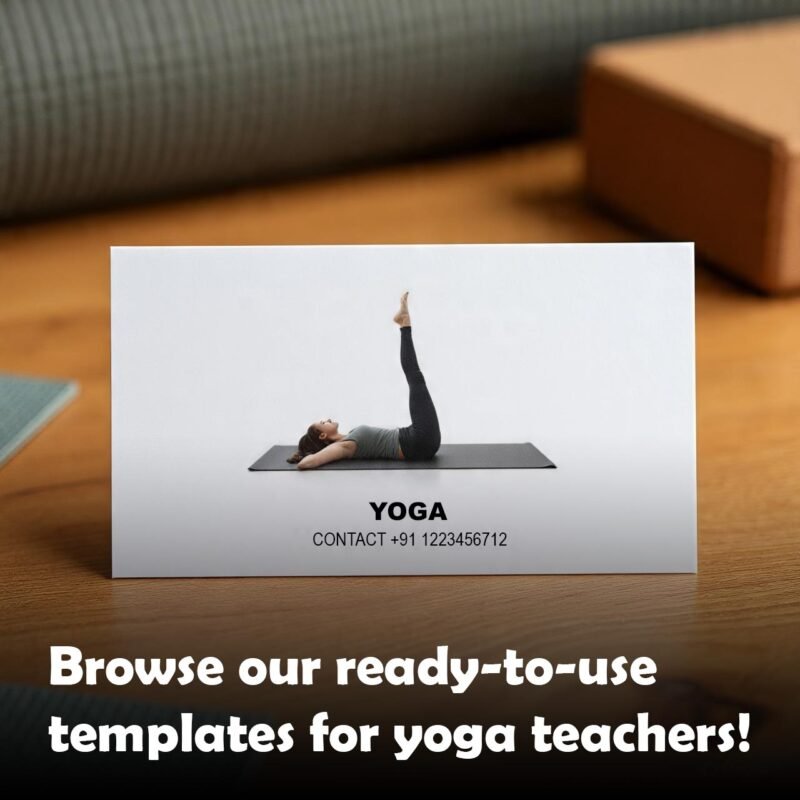 Editable Yoga Business Card Templates – Easy Online Design