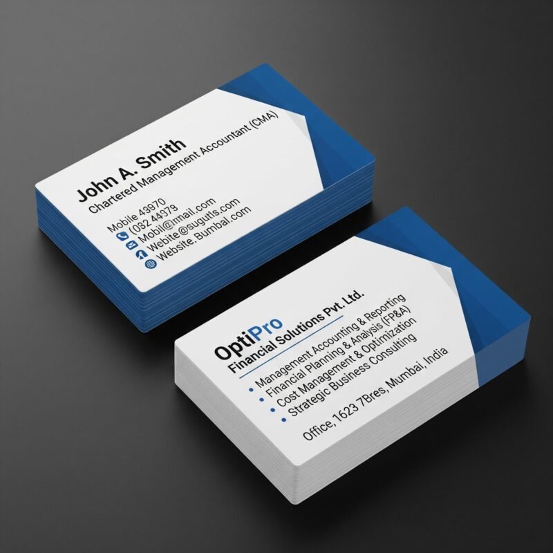 Sustainable Recycled Paper CMA Business Card – Eco-Conscious Design