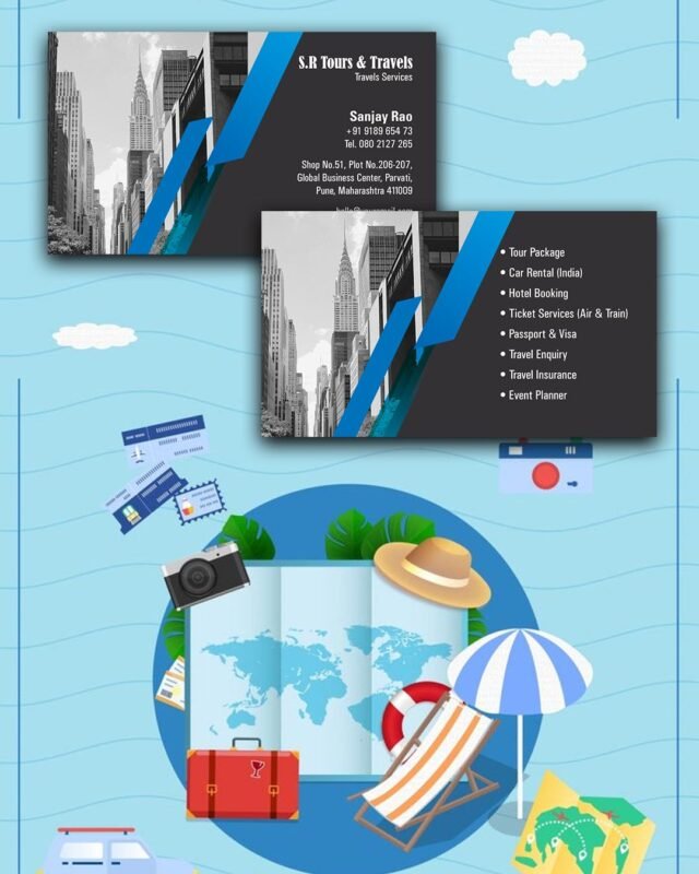 Eco-Friendly Travel Agent Business Cards