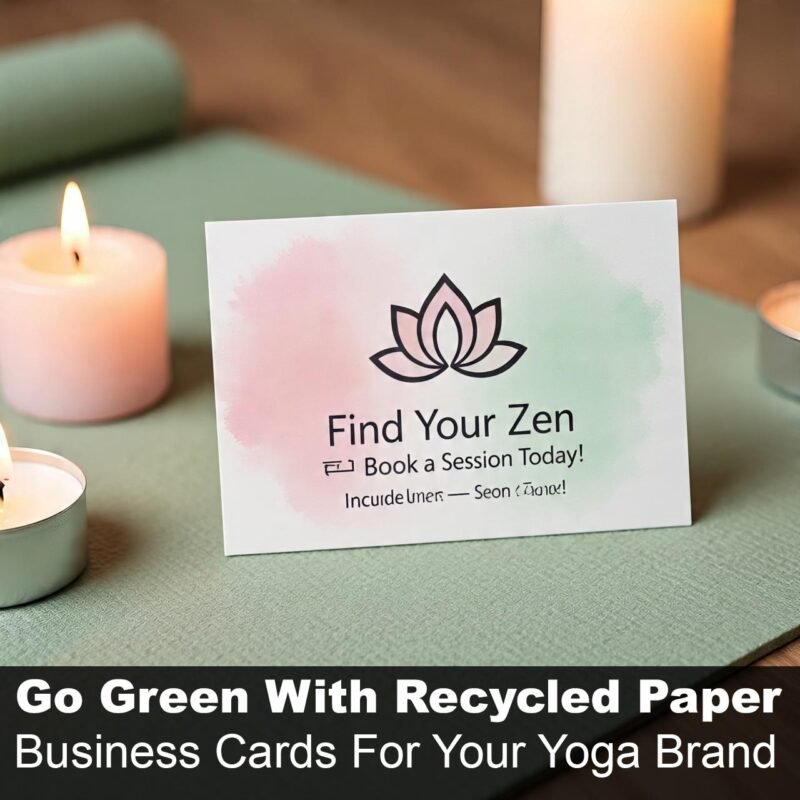 Sustainable Yoga Business Cards – Recycled & Plantable Options