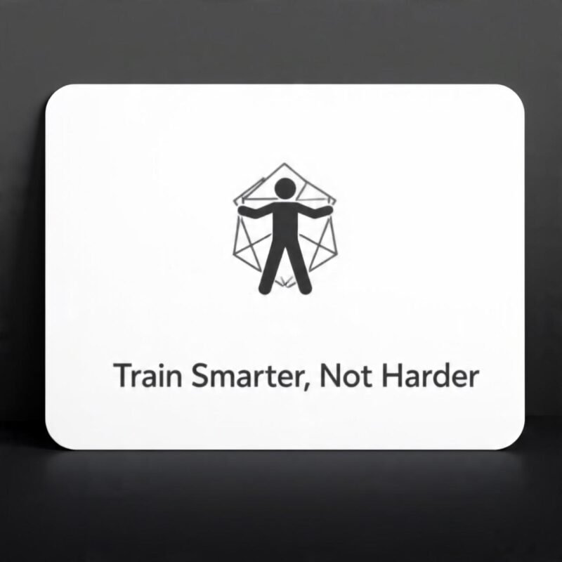 Modern geometric personal trainer business card