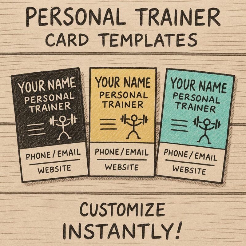 Clean and professional minimalist fitness business card design