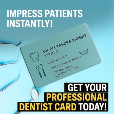 Custom Visiting Card for Dentist – Premium Design & Print