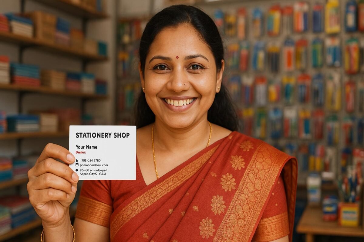 Custom business card design for stationery shops – WhatsYourPrint