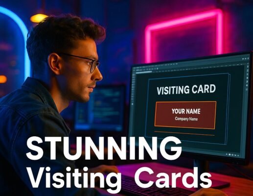 Professional Visiting Card Design for Cyber Cafe