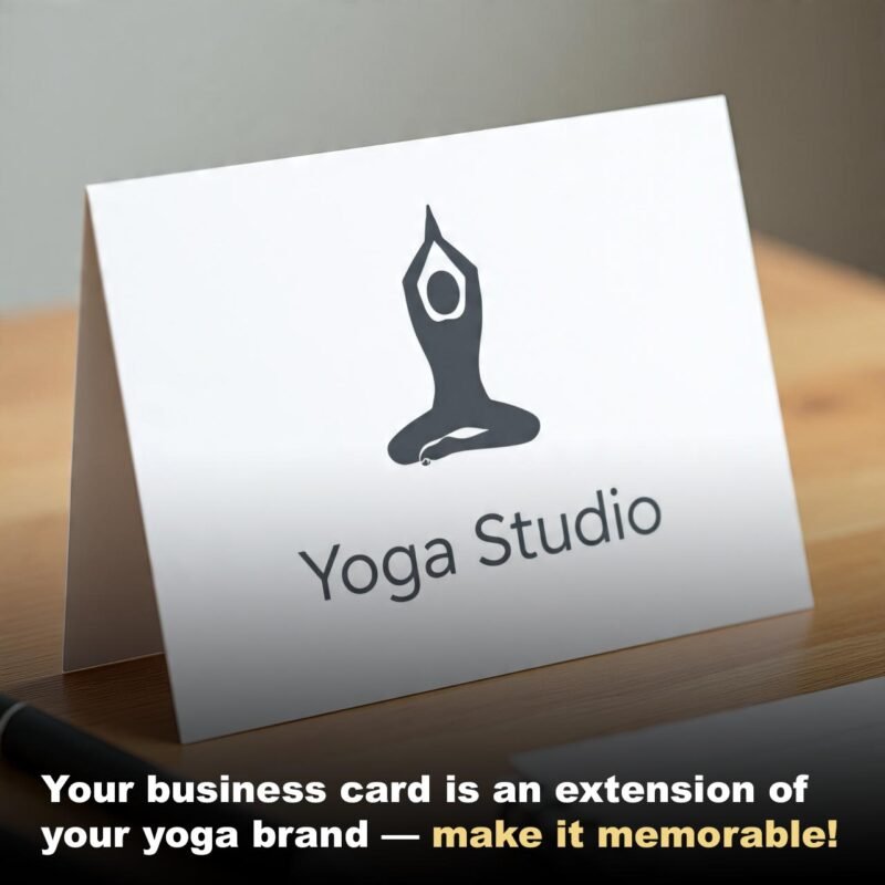 How Yoga Teachers Use Business Cards for Branding