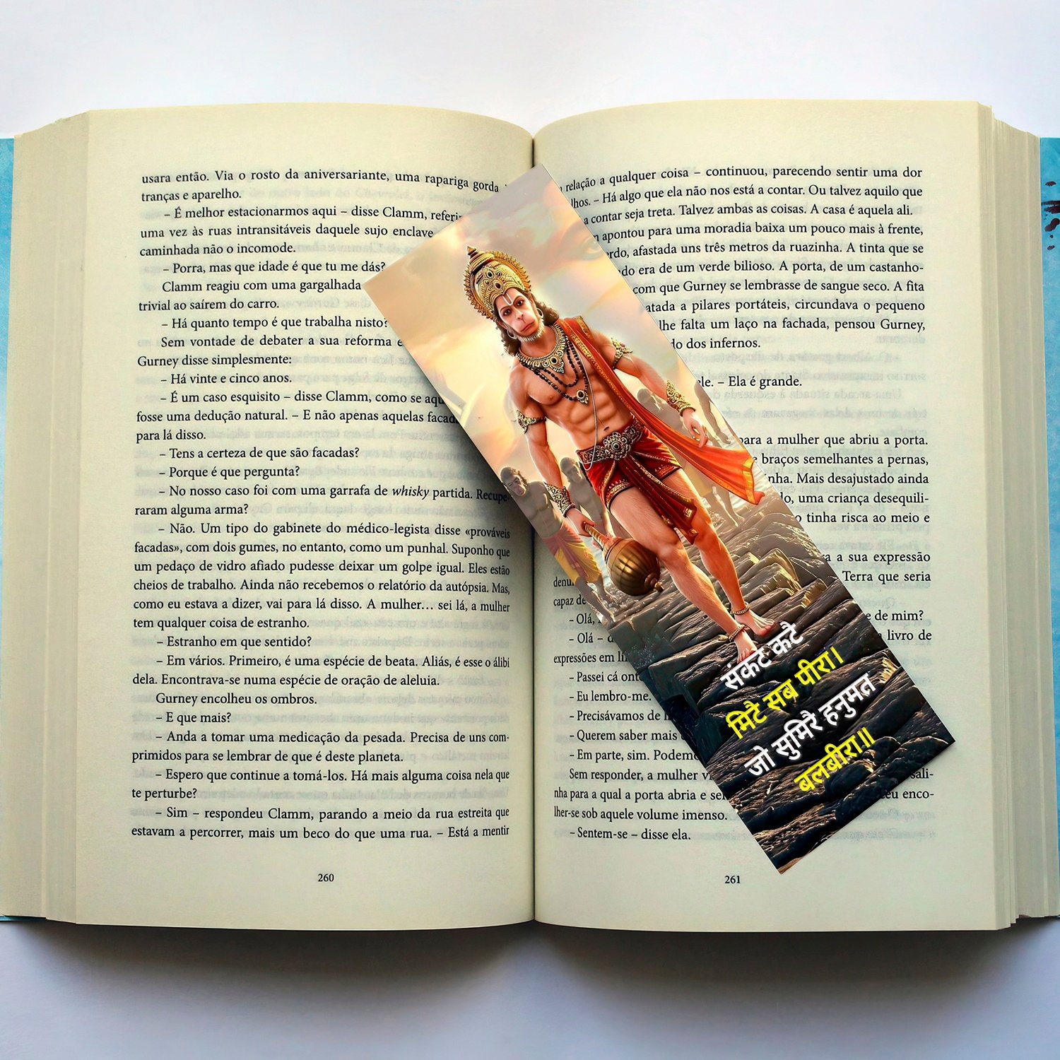 Playful Hanuman Ji Doodle Bookmark for Ramayana Readers