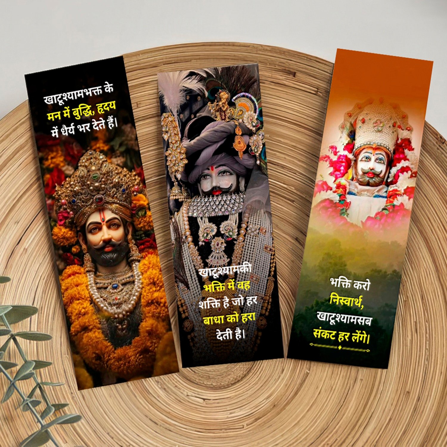 Exclusive Khatu Shyam Ji Bookmark – Hand-Painted Devotional Art