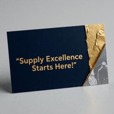 Professional Building Material Supplier Business Card Design