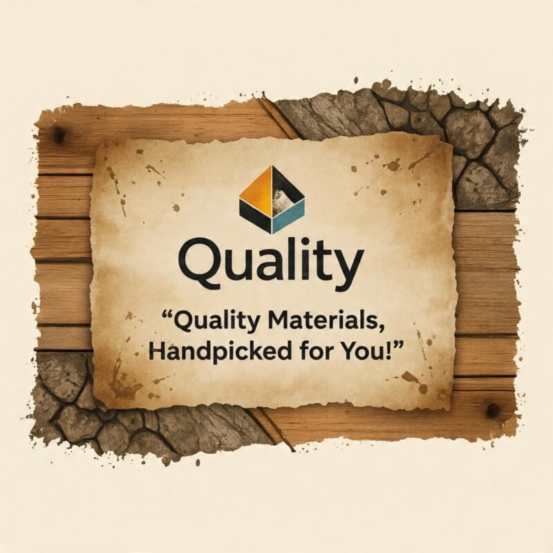 Hand-Painted Rustic Building Material Business Card
