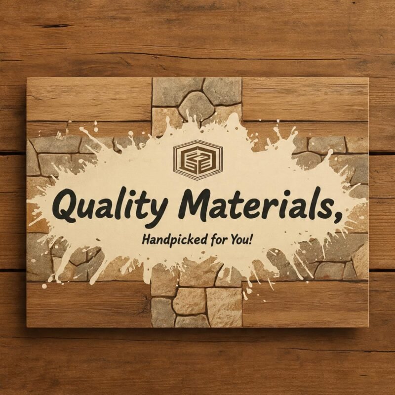 a sign on a wood surface