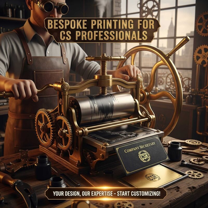 Custom Printed Business Cards for Company Secretaries with Gold Foiling | WhatsYourPrint