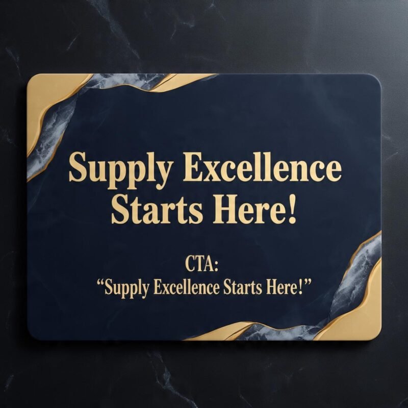 Premium gold foil business card for material suppliers