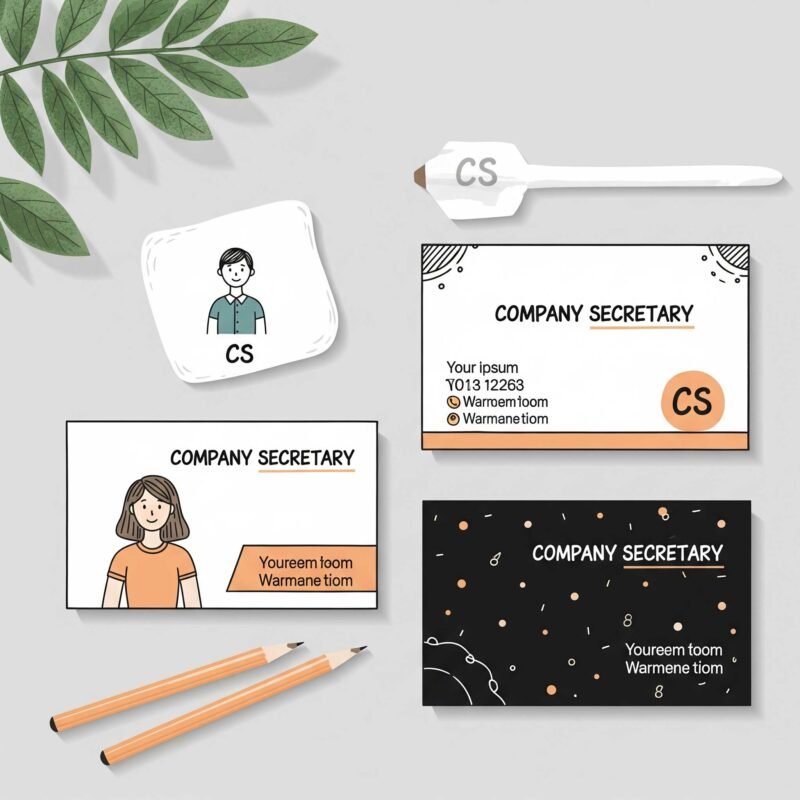 Easy Online Business Card Designer Tool for Company Secretaries | WhatsYourPrint