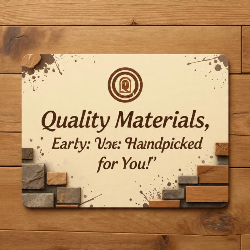 Natural stone pattern building material business card