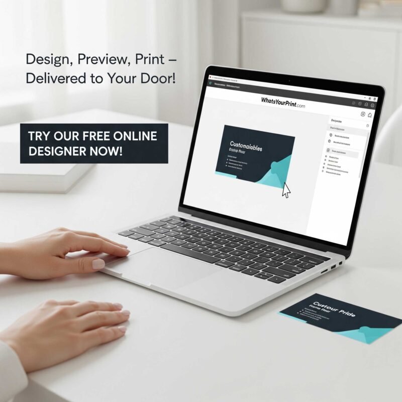 Custom Die-Cut Business Card Shaped Like a Legal Scroll for CS Professionals | WhatsYourPrint