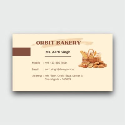 Modern Baker Visiting Cards