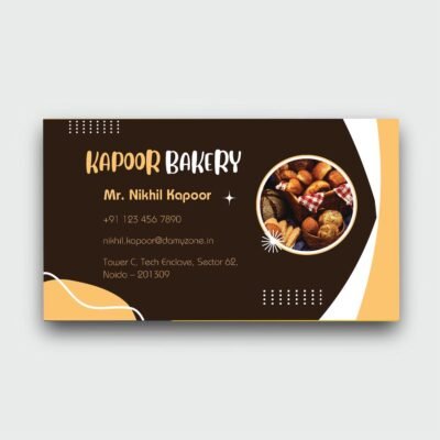 Creative Classic Baker Business Cards