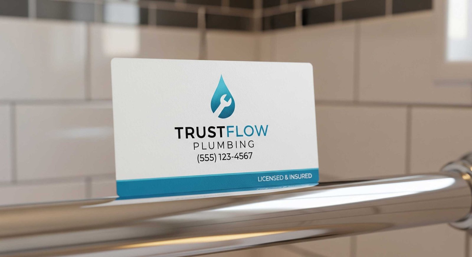 Comparison between cheap and professional affordable plumbing business cards.
