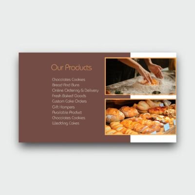 Elegant Cake Shop Creative Business Cards