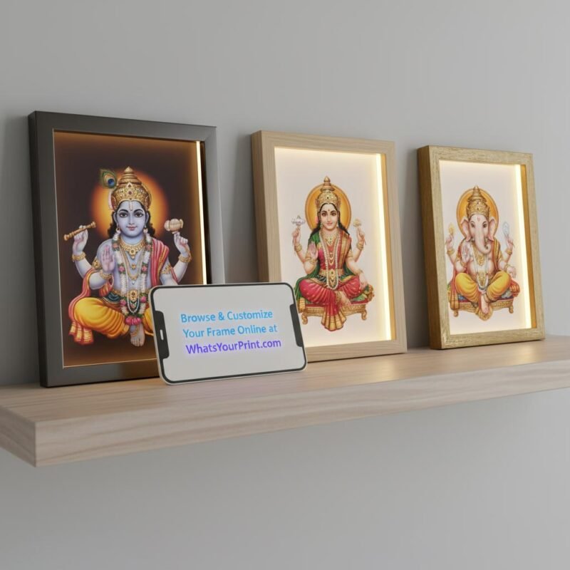 A collection of personalized God photo frames available for customization at WhatsYourPrint.