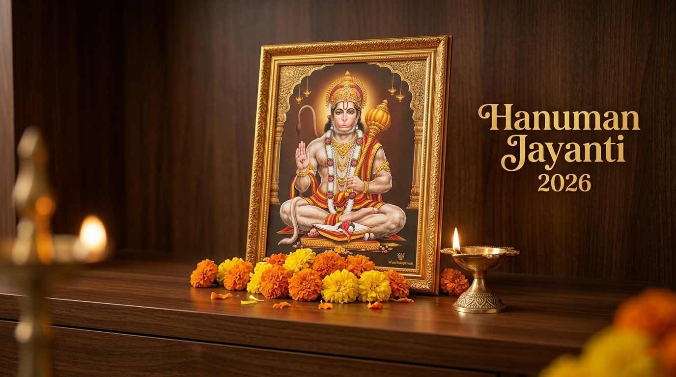 Premium Hanuman Ji Photo Frame for Hanuman Jayanti 2026 celebration by WhatsYourPrint.