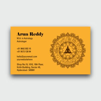Elegant Astrology Consultant Business Cards